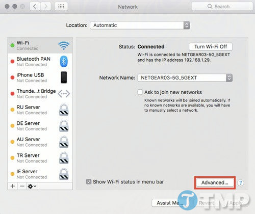 fix wifi connection on mac 5