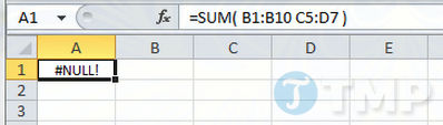 Tổng hợp lỗi công thức trong Excel