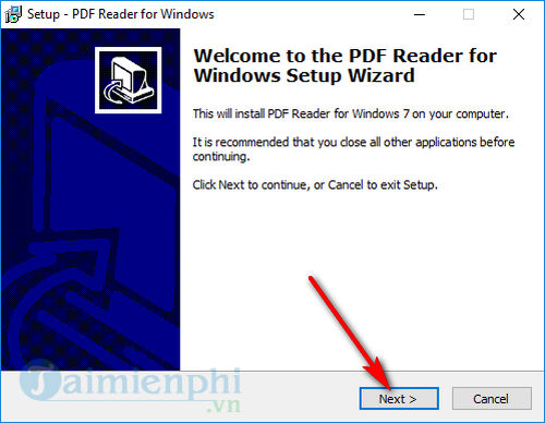 Cách cài đặt PDF Reader for Windows 7