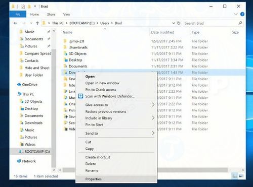 Cách di chuyển thư mục người dùng trên Windows 10