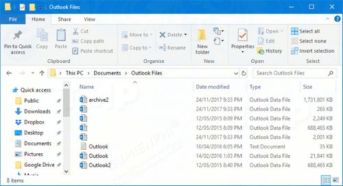 Sao lưu email (Outlook) bằng Windows 10 File History