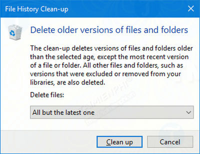 Sao lưu email (Outlook) bằng Windows 10 File History