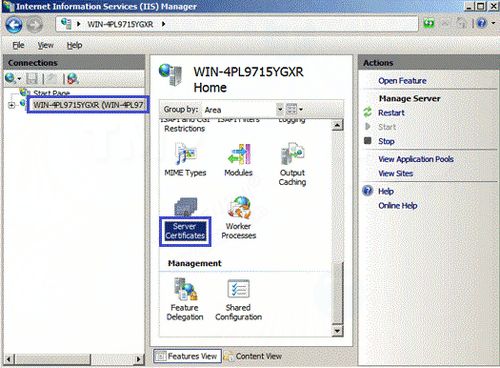 how to create csr file and install ssl file on iis 7 windows server 2008 8