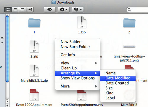 Tự động sắp xếp các file, thư mục trên Finder trên Mac OS X