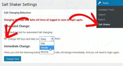 Tự động thay đổi các key SALT trong WordPress