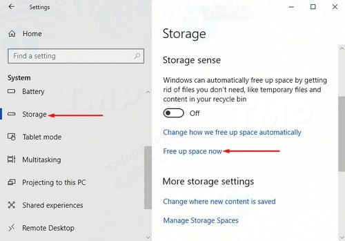 Cách lấy lại dung lượng trống sau khi lắp đặt Windows 10 April 2018 Update 10 lay lai dung luong trong sau khi cai dat windows 10 april 2018 update 3