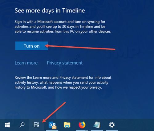 Sửa lỗi Timeline không hoạt động trên Windows 10 April 2018 Update