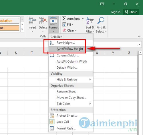 Giãn dòng trong Excel như thế nào là chuẩn