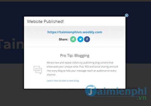 Cách tạo website miễn phí trên Weebly