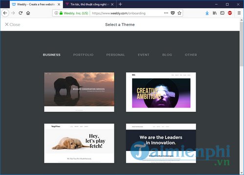 Cách tạo website miễn phí trên Weebly
