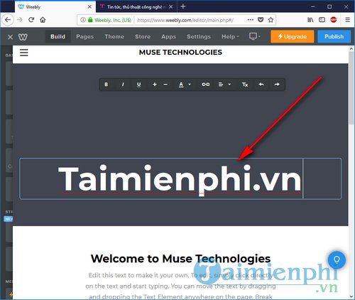 Cách tạo website miễn phí trên Weebly