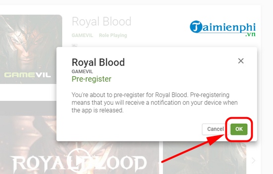 Cách đăng ký chơi Royal Blood bản quốc tế