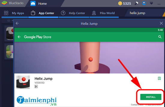 Cách chơi Helix Jump trên PC bằng giả lập Android