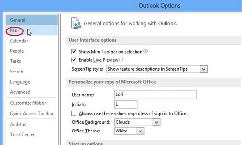 Vô hiệu hóa tính năng Auto-Complete trong Outlook 2013