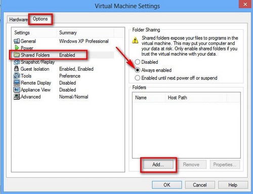 Share, chia sẻ dữ liệu giữa máy thật và máy ảo VMware WorkStation
