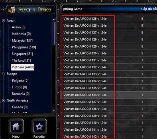 Hướng dẫn chơi map Dota trong Warcraft 3 trên mạng Lan Game