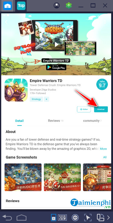 Download and play Empire Warriors TD on the latest computer