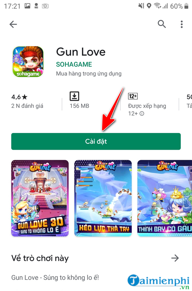 Cách chơi Gun Love 3D trên điện thoại