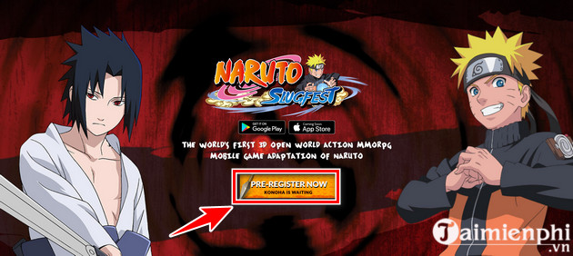 Hướng dẫn đăng ký sớm Naruto SlugFest