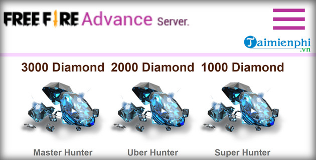 Cách nhận 3000 Kim Cương không tính phí trong Free Fire Advance Server 4 free fire advance server cach nhan 3000 kim cuong mien phi