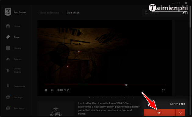 cach tai va choi mien phi game blair witch 4