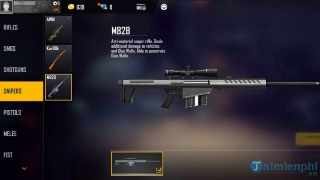 Additional m82b free fire vu when most powerful in game 3