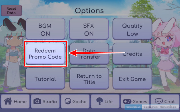 how to enter gacha life code