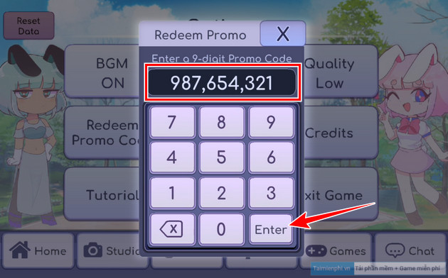 how to enter gacha life code