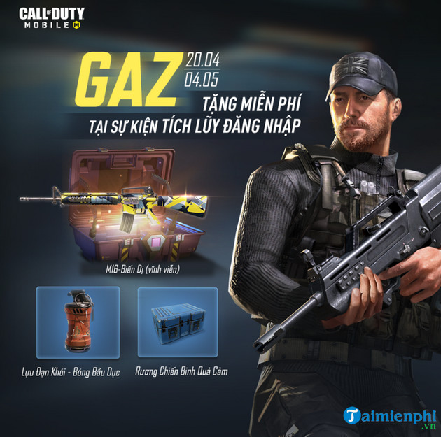 Cách nhận miễn phí nhân vật GAZ Call of Duty Mobile VN
