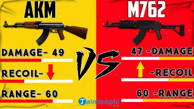 m762 and akm are better in pubg mobile 2