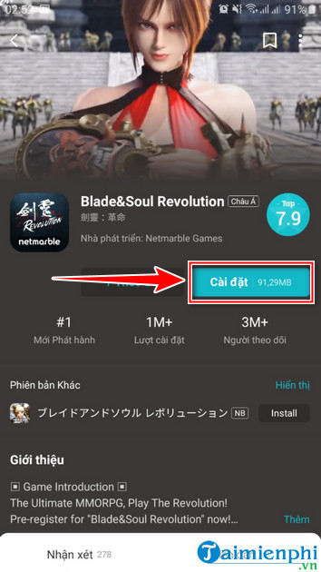 Blade Soul Revolution Toàn cầu 3. Spiel Blade Soul Revolution Toàn cầu 3