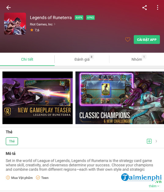 Hướng dẫn tải và chơi Legends of Runeterra trên Android