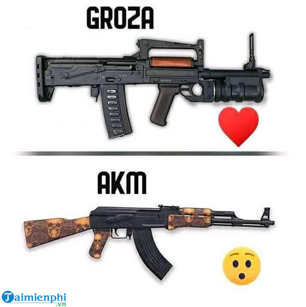 AKM vs Groza, súng nào mạnh hơn trong Free Fire ?