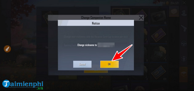 Cách đổi tên nhân vật game PUBG Mobile Lite