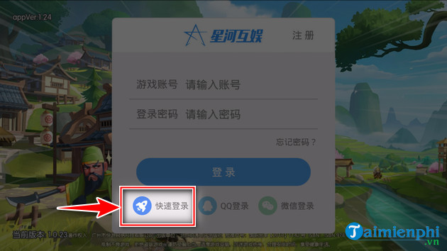 Cách tải và chơi game 3Q Bá Vương bản Trung Quốc