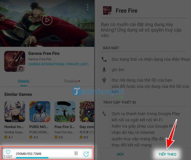 Cách tải và cài đặt Free Fire trên QooApp