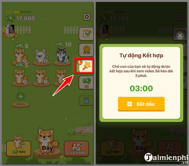 Play the puppy town game on your iphone phone