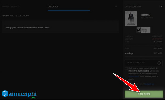 epic games store tang mien phi hitman 3