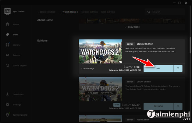 cach tai va choi mien phi game watch dogs 2 tren epic store 4