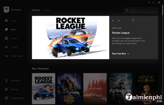epic games store tang mien phi rocket league 2