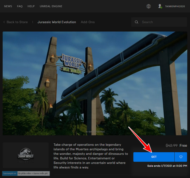 cach tai va choi mien phi game jurassic world evolution 3