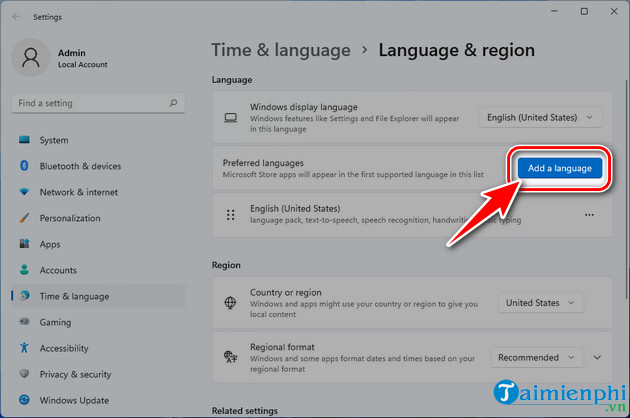 cach tai va cai tieng viet tren windows 11 don gian nhat