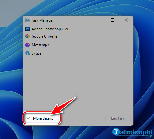 cach vao taks manager tat ung dung khoi dong cung windows 11