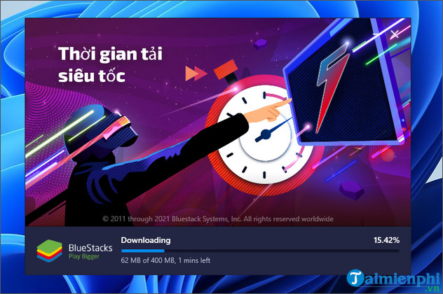 cach tai va cai bluestacks tren windows 11