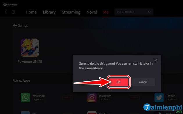 Hướng dẫn xóa game trên Gameloop