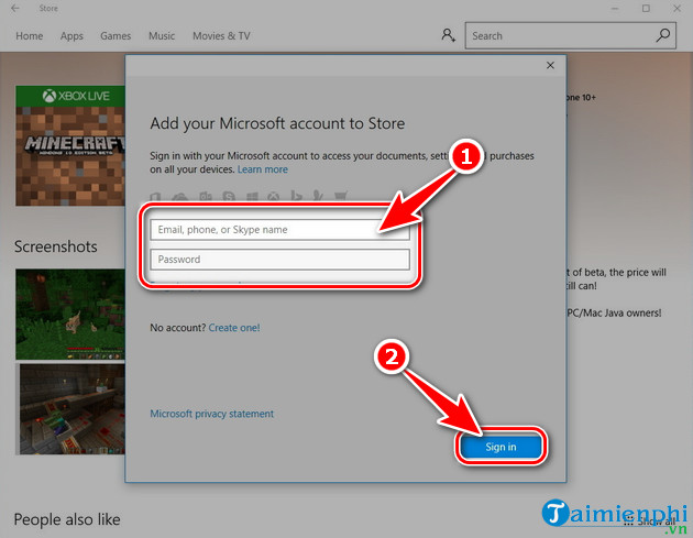 how to login microsoft store headset on pc