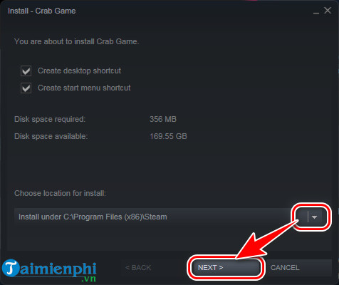 cach tai va cai crab game tren windows mien phi