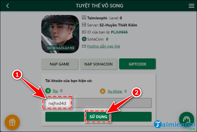 Enter the code to play the song on the mobile phone