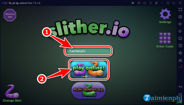 how to play slither io game on noxplayer