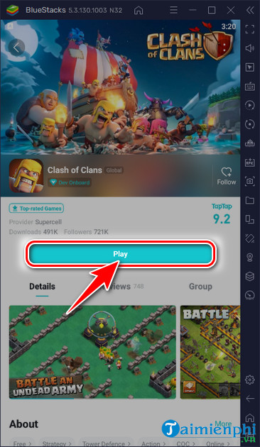 huong dan tai va cai taptap tren gia lap Android bluestacks